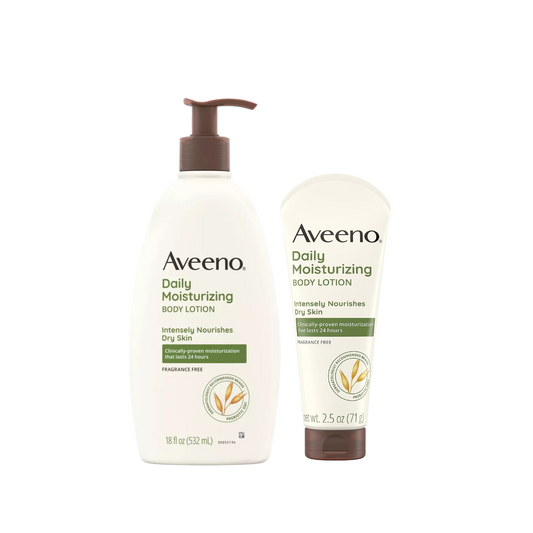 Aveeno Daily Moisturizing Body Lotion with Soothing Oat 532ML/71ML