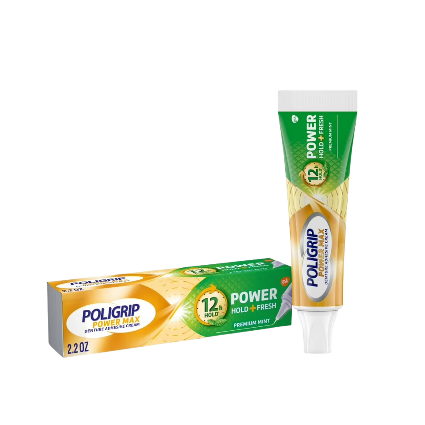 POLIGRIP DENTURE ADHESIVE CREAM 62.4GRAMS
