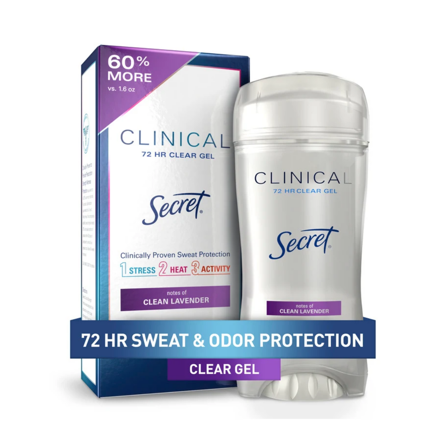 Secret  Deodorant For Women 48HR/72HR Odor Protection