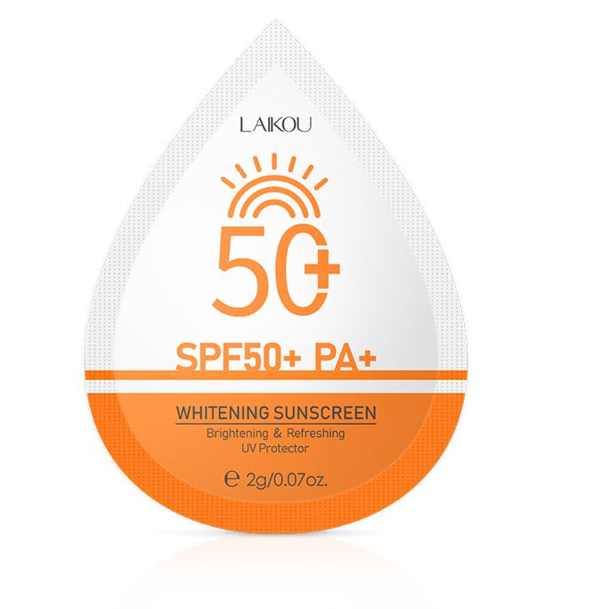 LAIKOU Whitening Face Sunscreen Waterproof Body Sunblock Cream UV Protection SPF50+ 30g/2g sachet