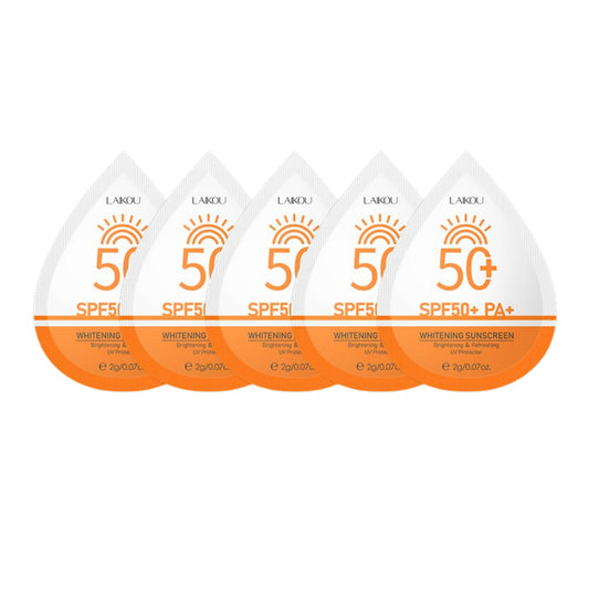 LAIKOU Whitening Face Sunscreen Waterproof Body Sunblock Cream UV Protection SPF50+ 30g/2g sachet