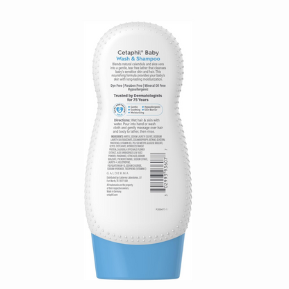 Cetaphil Baby Wash Bath 230ml Tear Free Soap Free Hypoallergenic pH Balanced