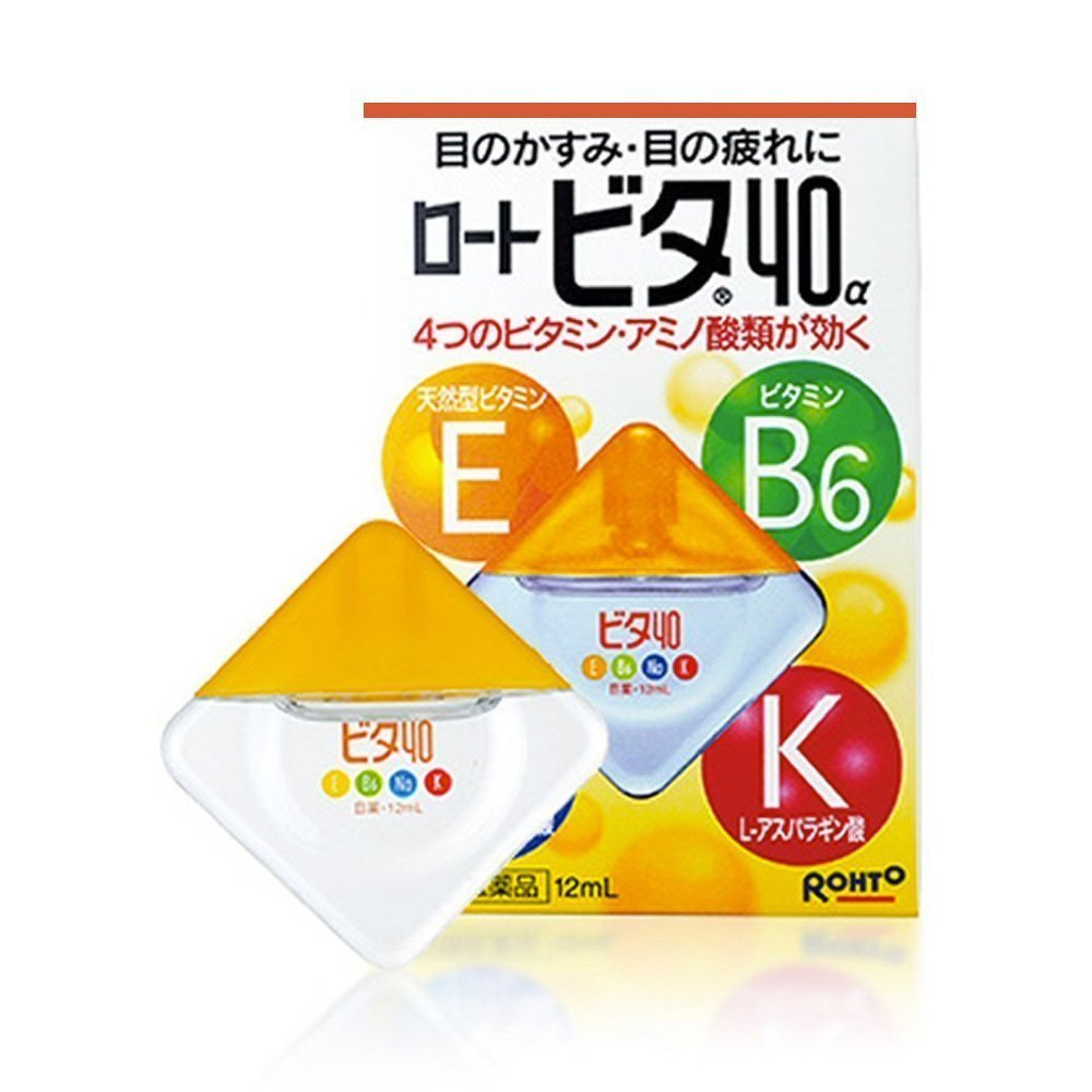 ROHTO Cool 40α Eye Drops  Gives a vivid cooling sensation 12ml