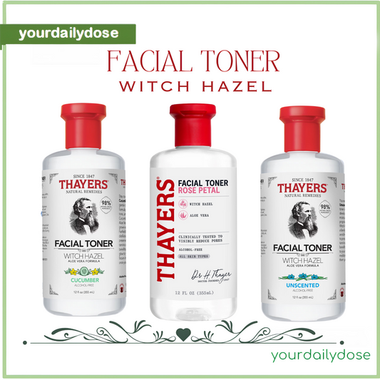THAYERS Alcohol-Free Rose Petal Witch Hazel Facial Toner with Aloe Vera Formula, 12 Ounce