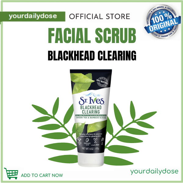 ST. IVES BLACKHEAD CLEARING GREEN TEA FACE SCRUB 170g