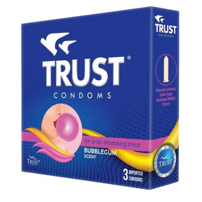 TRUST CONDOM ALL VARIANTS AND SCENTS AVAILABLE 3PCS PER PACK