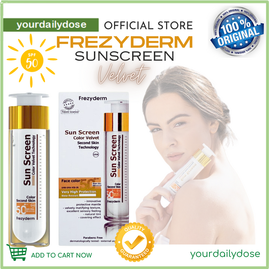 FREZYDERM SUN SCREEN VELVET SECOND SKIN TECHNOLOGY SPF 50+ 50ML (Clear Variant)