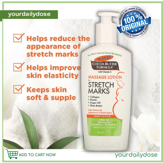 Palmer's Cocoa Butter Formula Body Lotion Massage Lotion for Stretch Marks 8.5 fl oz 250 ml | 190ml