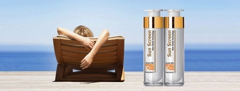 FREZYDERM SUN SCREEN VELVET SECOND SKIN TECHNOLOGY SPF 50+ 50ML (Clear Variant)