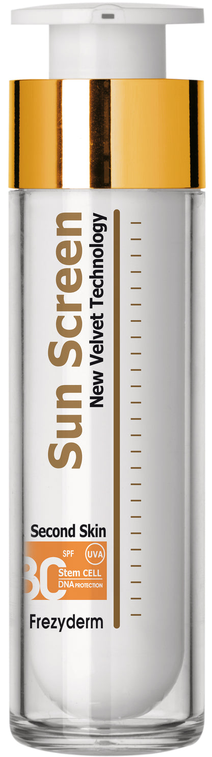 FREZYDERM SUN SCREEN VELVET SECOND SKIN TECHNOLOGY SPF 50+ 50ML (Clear Variant)