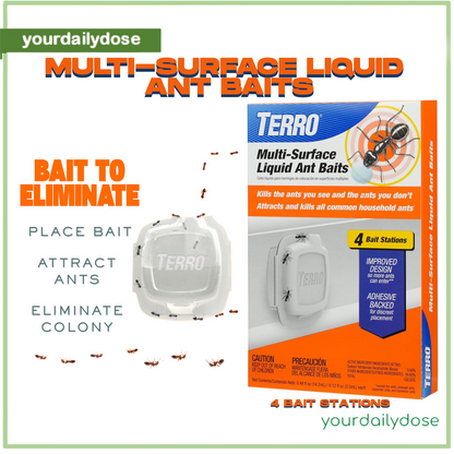 Terro Ant Trap and Bait Stations Indoor 4 Bait Traps
