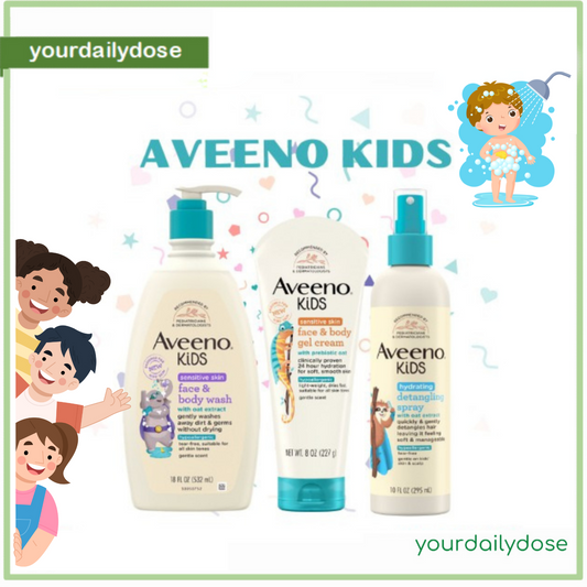 Aveeno Kids Sensitive/Hydrating Face and Body Wash| Gel Cream| Spray