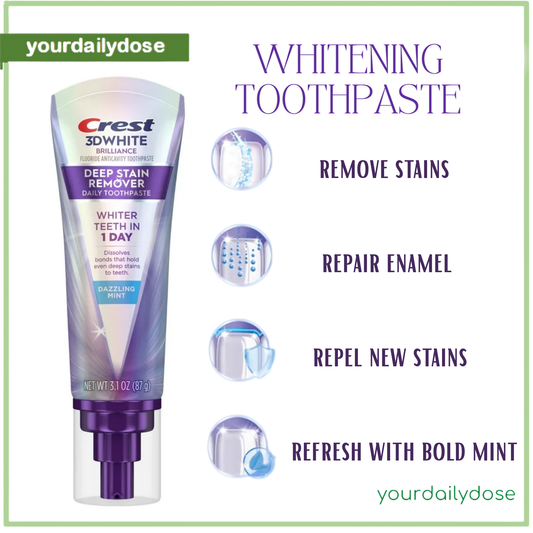 Crest 3D WHITE Brilliance deep stain remover 87g (Without Box)