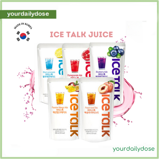 [ICE TALK ADE] Korean Pouch Drinking Juice 230ml | 120kcal 10PCS(1BOX)
