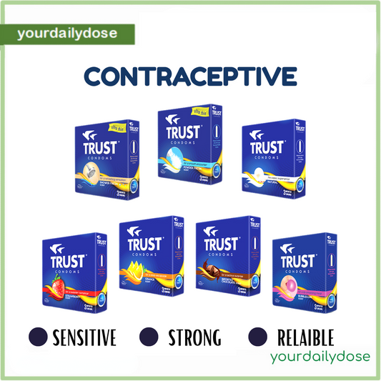 TRUST CONDOM ALL VARIANTS AND SCENTS AVAILABLE 3PCS PER PACK