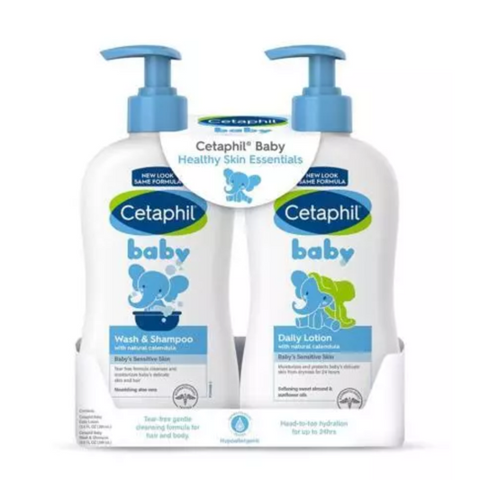 CETAPHIL BABY WASH & SHAMPOO + DAILY LOTION VALUE PACK 399ML