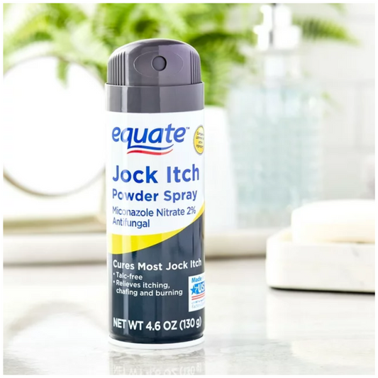 Equate Jock Itch Relief Spray 4.6 Oz vs Lotrimin