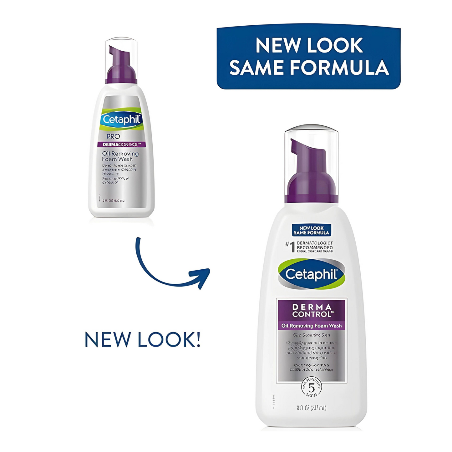 Cetaphil  Dermacontrol Oil Removing Foam Wash, 8oz(237ml), Fragrance Free