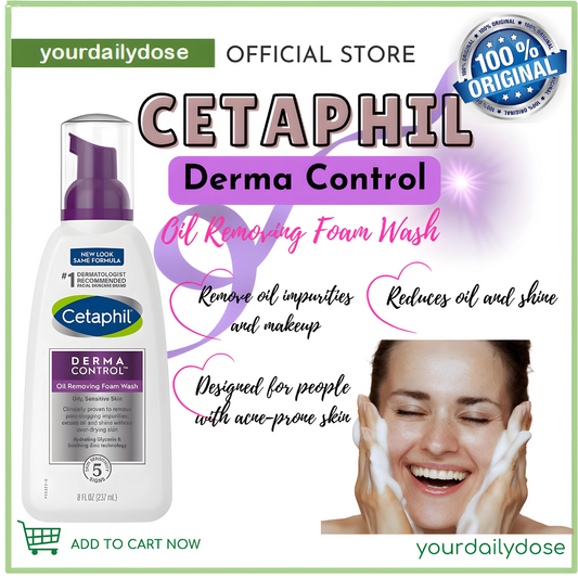 Cetaphil  Dermacontrol Oil Removing Foam Wash, 8oz(237ml), Fragrance Free