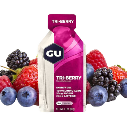 GU Energy Original Sports Nutrition Energy Gel, Fruity Flavors