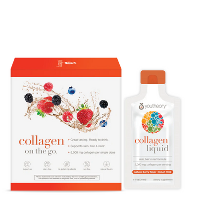 Youtheory Collagen Liquid Natural Berry Flavor 5000mg | 30ml