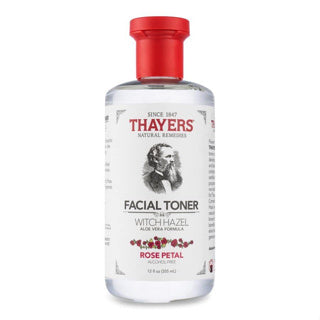 THAYERS Alcohol-Free Rose Petal Witch Hazel Facial Toner with Aloe Vera Formula, 12 Ounce