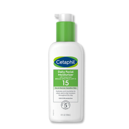 CETAPHIL DAILY FACIAL MOISTURIZER SPF 15 (4 FL OZ - 118ml)