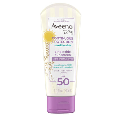 Aveeno Sunscreen with Broad Spectrum SPF 50 Sunscreen for Baby or Kids