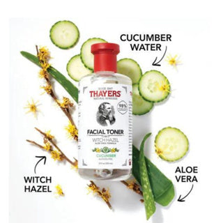 THAYERS Alcohol-Free Rose Petal Witch Hazel Facial Toner with Aloe Vera Formula, 12 Ounce
