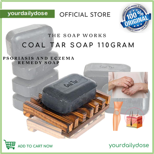 Coal Tar Soap 110 g I Canadian Eczema, Psoriasis Remedy Soap