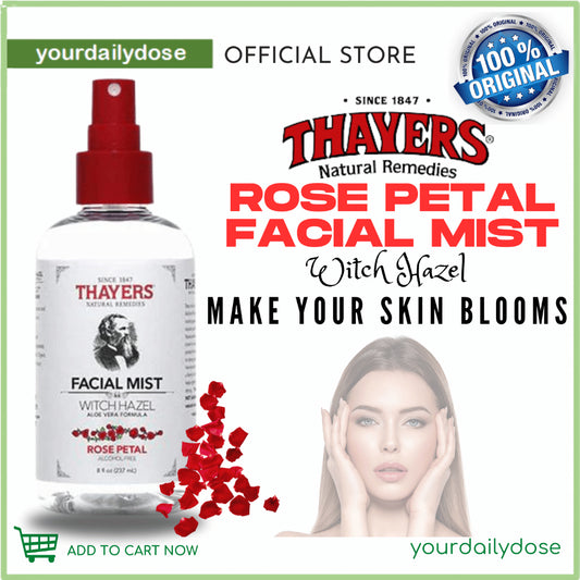 THAYERS FACIAL MIST WITCH HAZEL ROSE PETAL 237ML