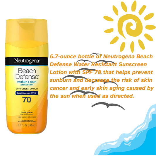 Neutrogena Beach Defense Sunscreen  SPF 70 6.7 FL OZ (198mL)