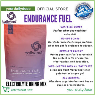 Tailwind Nutrition Endurance Fuel Caffeine Drink Mix with Electrolytes 50 servings 1350g
