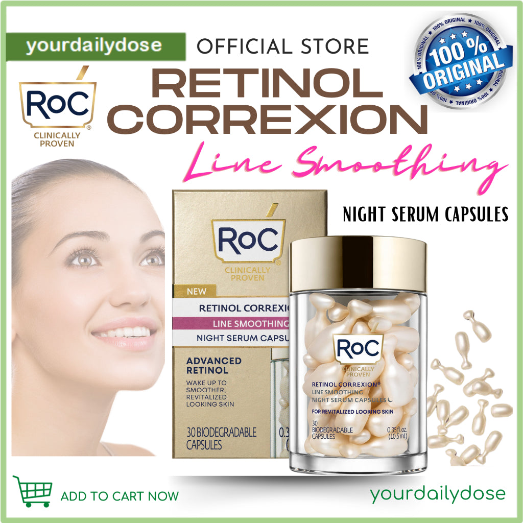 ROC RETINOL CORREXION Line Smoothing Night Serum 30 Capsules