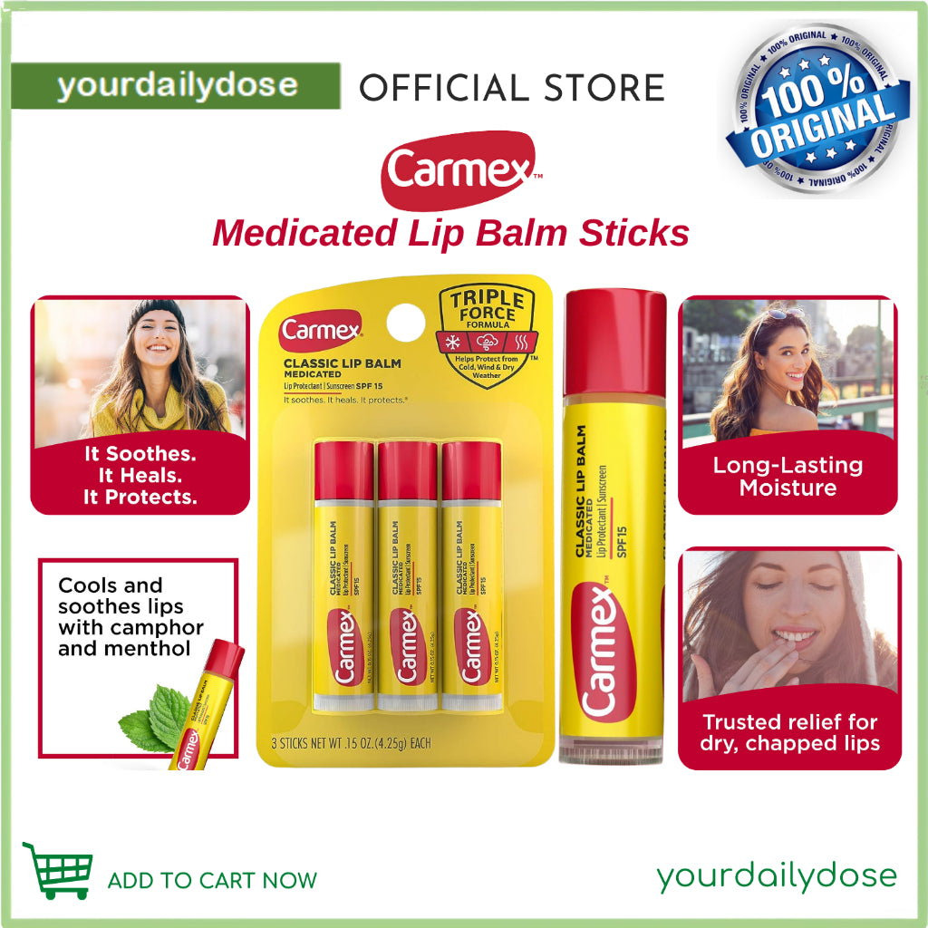Carmex Classic Lip Balm - Original Flavor with SPF15 1pc.