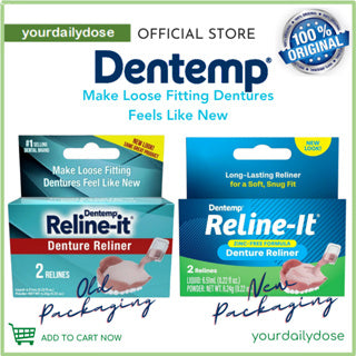 DENTEMP RELINE-IT DENTURE RELINER 2 RELINES