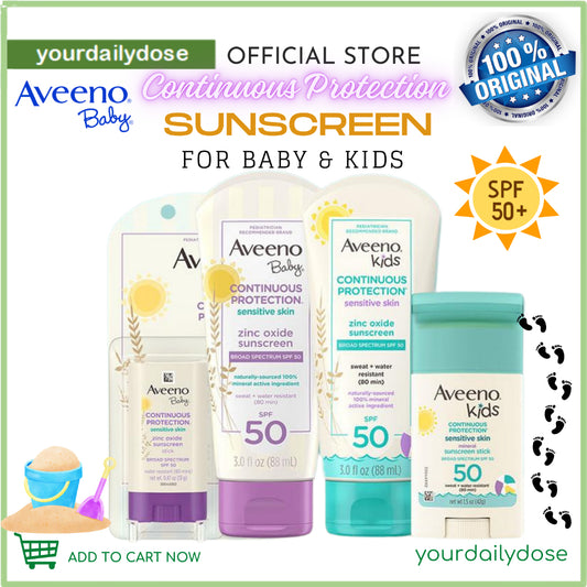 Aveeno Sunscreen with Broad Spectrum SPF 50 Sunscreen for Baby or Kids