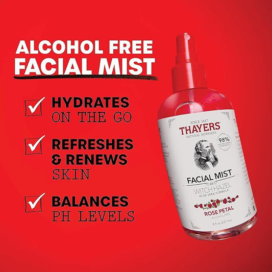 THAYERS FACIAL MIST WITCH HAZEL ROSE PETAL 237ML