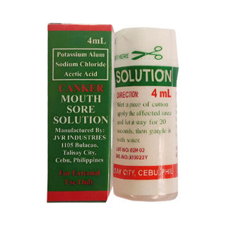 Canker Mouth Sore Solution Singaw Treatment 4ML