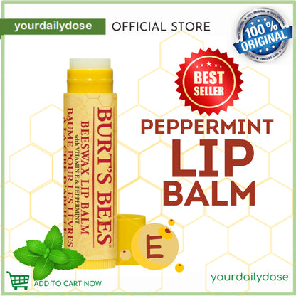 Burt's Bees Beeswax Lip Balm with Vit. E and Peppermint 4.25g