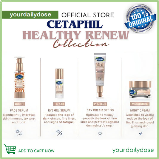 CETAPHIL HEALTHY RENEW COLLECTION (EYE GEL,NIGHT CREAM,DAY CREAM & FACE SERUM )