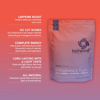Tailwind Nutrition Endurance Fuel Caffeine Drink Mix with Electrolytes 50 servings 1350g
