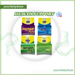 ATC SPIRULLINA/GINGKO BILOBA/GRAPE SEED OIL/FISH OIL 30 SOFTGELS