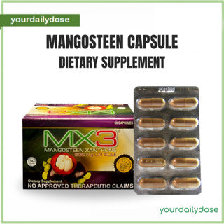 MX3 MANGOSTEEN CAPSULE 500MG 10 CAPSULES