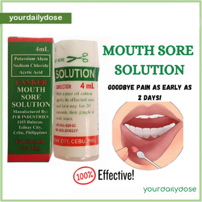 Canker Mouth Sore Solution Singaw Treatment 4ML