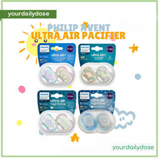 Philips Avent Soother Ultra Air/Nighttime Pacifier (2 Pieces)