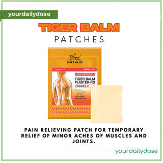 TIGER BALM PLASTERS 2 PATCHES & WHITE OINTMENT 4G FOR SPRAINS AND BACK PAINS