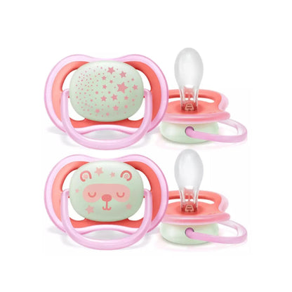 Philips Avent Soother Ultra Air/Nighttime Pacifier (2 Pieces)