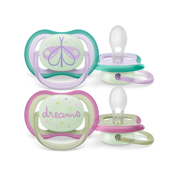 Philips Avent Soother Ultra Air/Nighttime Pacifier (2 Pieces)