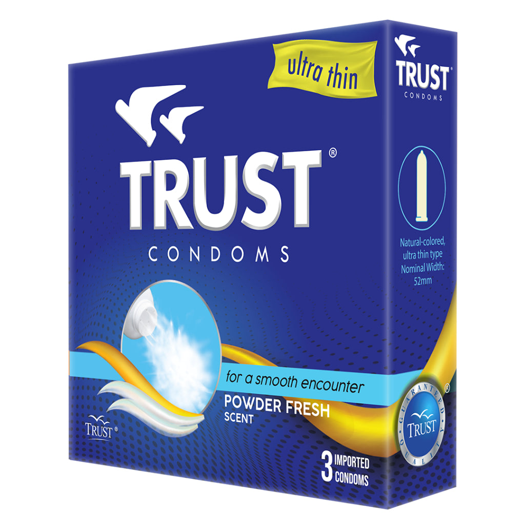TRUST CONDOM ALL VARIANTS AND SCENTS AVAILABLE 3PCS PER PACK